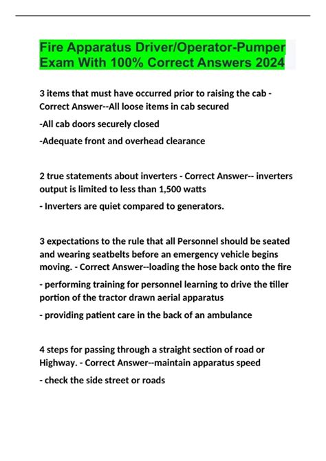 apparatus operator friction loss test questions and answers|Driver/Pumper Operator Flashcards .